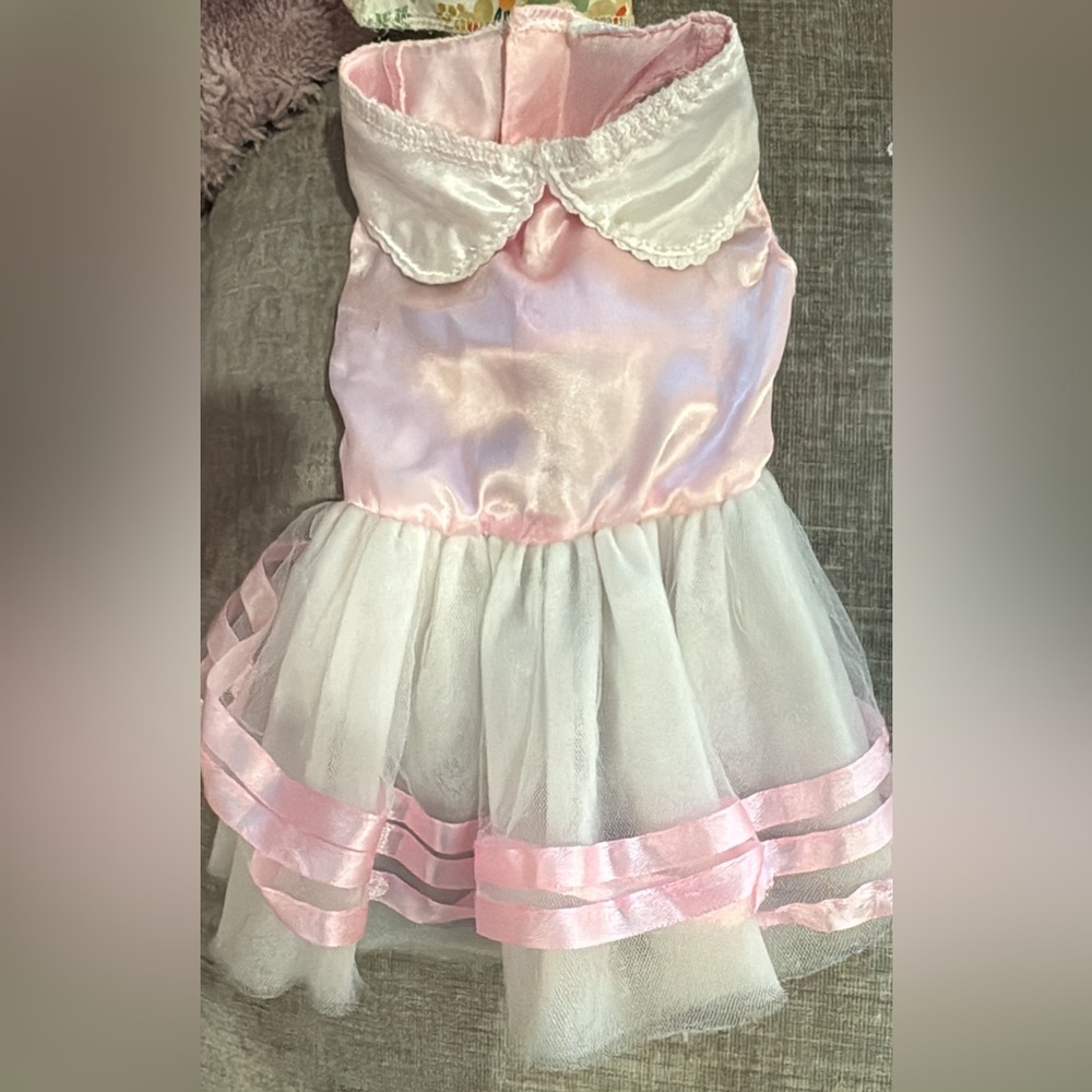 Pink and White Pet Dress